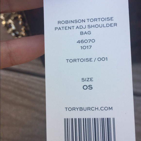Authentic Tory Burch Robinson tortoise shoulder - Picture 5 of 8